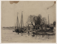KT 1265
<br/>
Timmerwerf v.d. Goor aan het Zwartewater te Zwolle
<br/>
<em>Bastert, Nicolaas (1854-1939)</em>